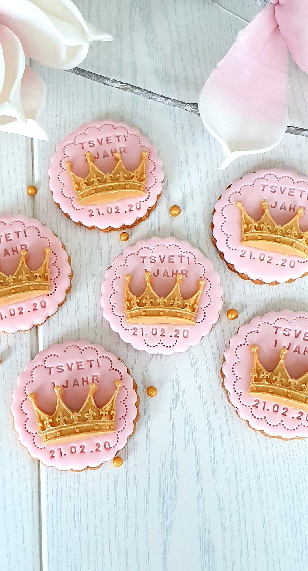 Corona di compleanno Jollein mussola 1-4 anni su