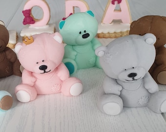 Teddybär aus Fondant Tortendekoration