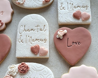 Wedding cookies rustic design autumn wedding boho vintage wedding favor