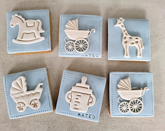 Baby shower cookies, 5 pieces