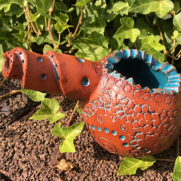 Keramik Pflanzschale Schnecke