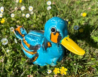 Ceramic Turquoise Duck