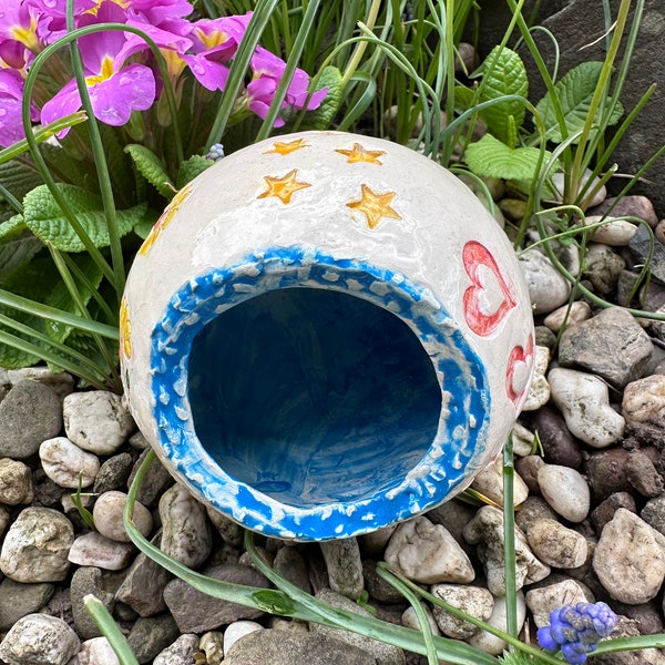 Unikat Keramik Höhle für Kleintiere