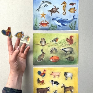Stickerbögen  A5 Postkarten Set (3 Postkarten A5)