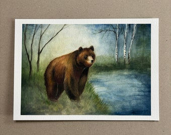 A4 Kunstdruck "Bär" ohne Rahmen