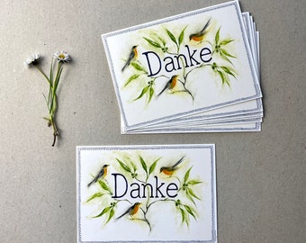 Kunstkarten Set "Danke" ( 8 Postkarten A6)