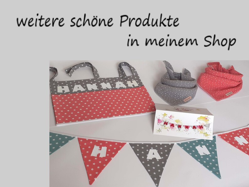 Babyhalstuch mit Namen Musselintuch personalisiertes Geburtsgeschenk Bild 4