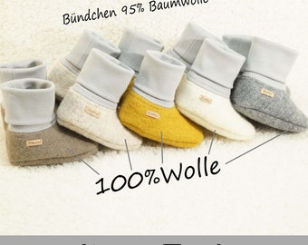 Babyschuhe Wollwalk mit Namen Krabbelschuhe Walkschuhe Babygeschenk