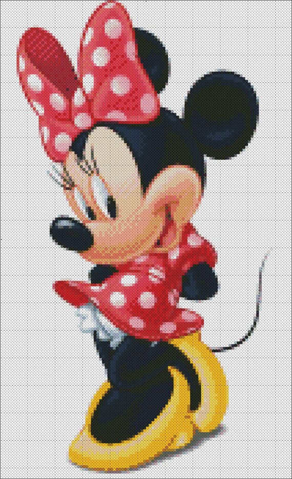 Minnie Mouse Cross Stitch Chart