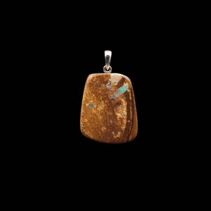 Australian Boulder Opal Pendant - Handmade in Germany