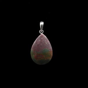 Heliotrope / Bloodstone Pendant - Handmade in Germany