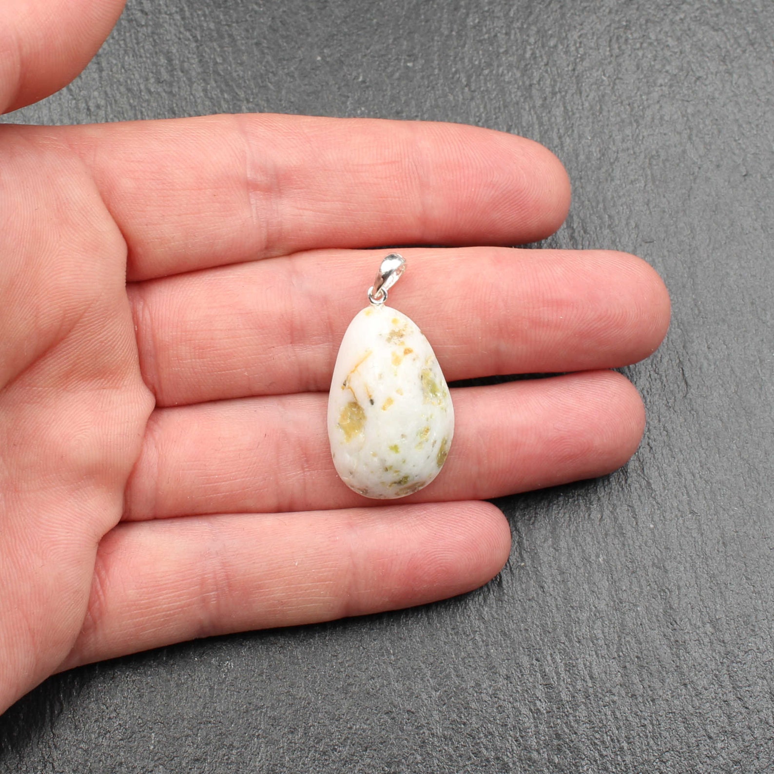 Iona Marble Pendant Scottish Jewelry Isle Of Iona Stone Etsy