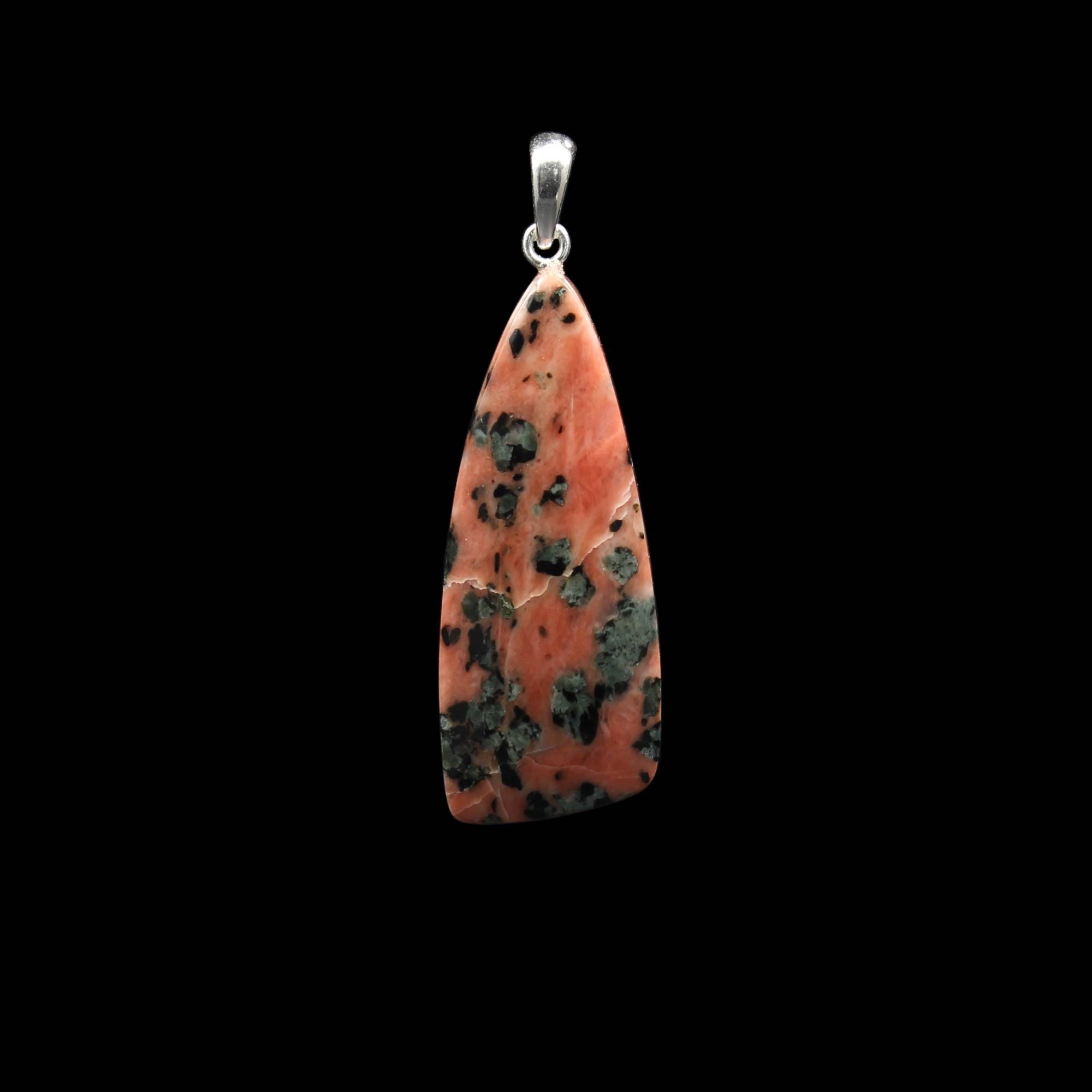 Scottish Isla Rose Pink Limestone Pendant - Handmade in Germany