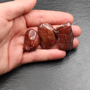 3x Large German Red Jasper Tumblestones