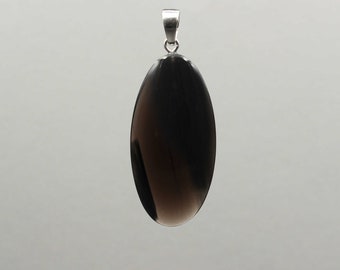 Black Obsidian Pendant - Handmade
