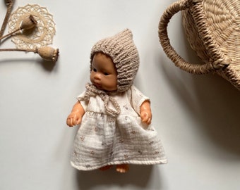 Clothes for doll 21 cm, clothes for Miniland doll 21 cm, clothes for Paola Reina doll 21cm, knitted hat for doll 21 cm, knitted doll clothes