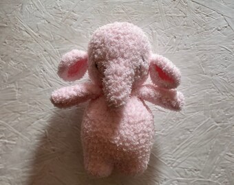 Crochet elephant teddy yarn toys retro kids Gift