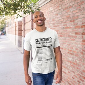 Zodiac Nutritional Facts Shirt (Unisex)