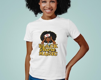 Tshirt Black Nurse Magic