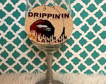 Pendientes Drippin Melanin, Pendientes redondos grandes