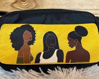 Mujeres negras abstractas y brillantes, reinas negras, arte negro abstracto