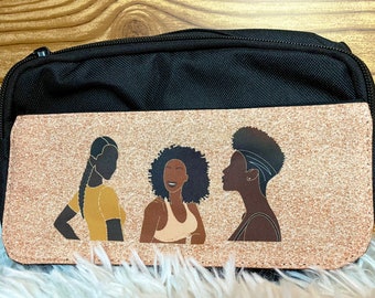 Riñonera Artística Mujer Negra Abstracta