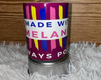 Hecho con melanina, taza de café Always Poppin' de 12 oz/15 oz