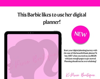 Barbs Basic Planner, Pink planner, Barbie, Printable, GoodNotes, Beginner friendly, iPad Planner, Daily Planner, Notability Planner, Undated