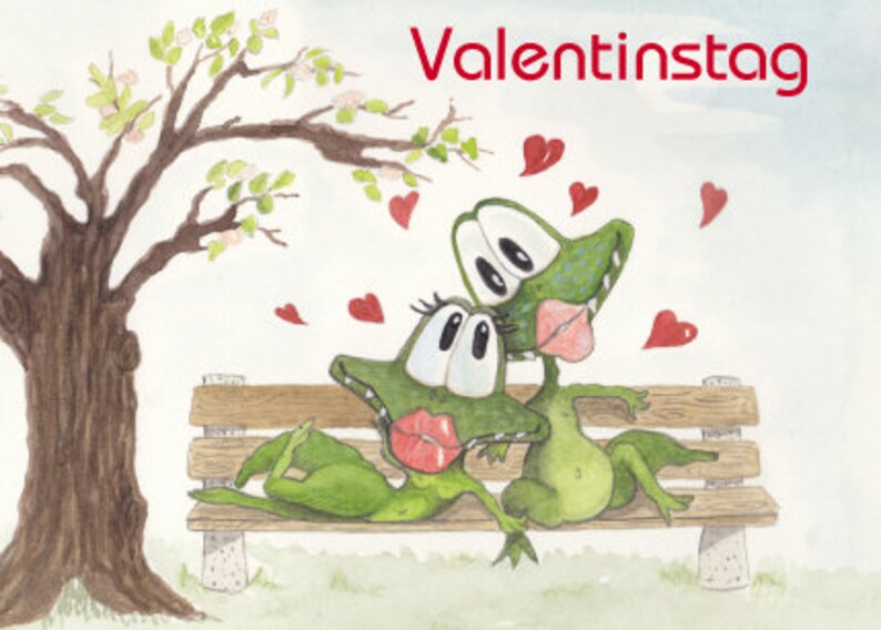 Kroci Postkarte Valentinstag Bild 1