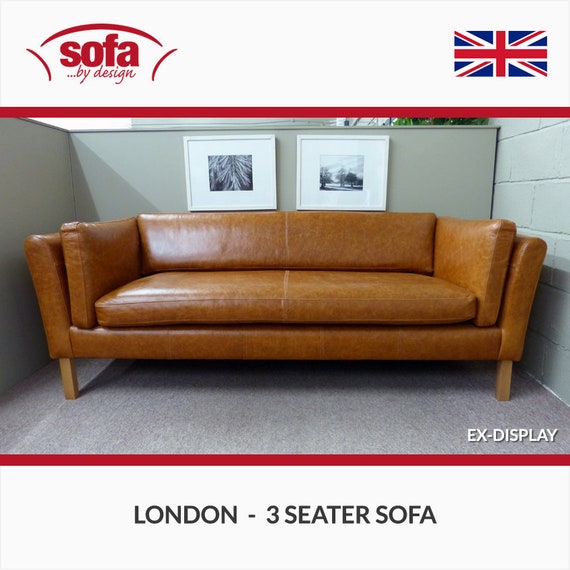London 3 Seater Leather Sofa Premium Quality Ex Display London 3 Seater Leather Sofa Premium Quality Ex Display By Design Made In Uk
