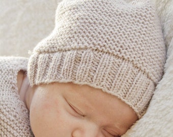 Knitted baby hat