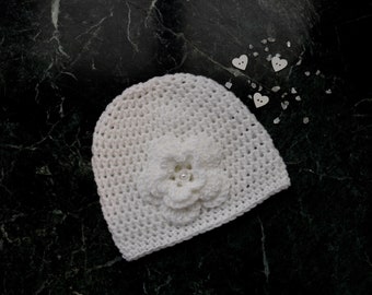 Casquette de crochet / bonnet de baptême / bonnet pour le baptême