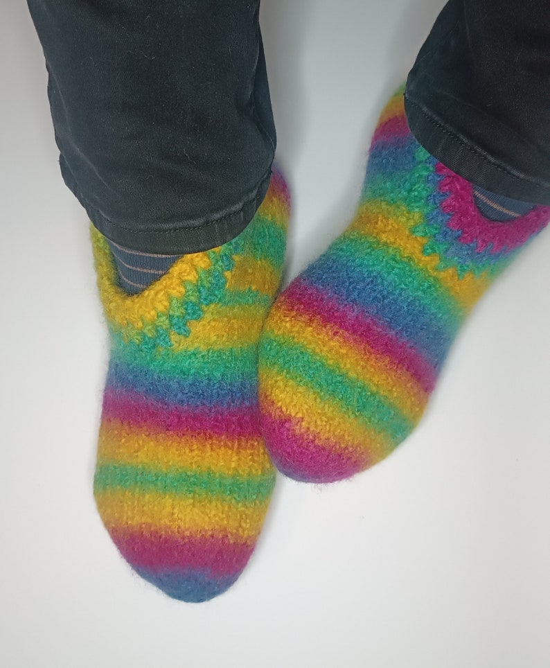 Filzschuhe multicolor, für Erwachsene, verschiedene Farben und Größen Bild 2