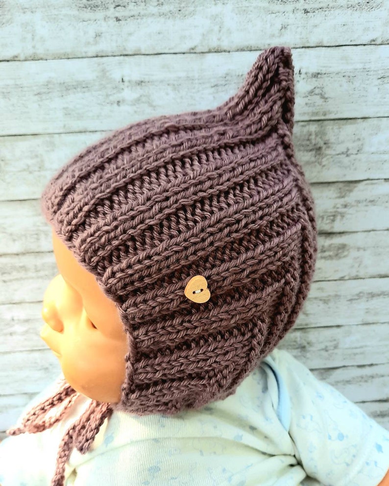 Coloris au choix : bonnet nain / bonnet lutin pour bébés et enfants image 3