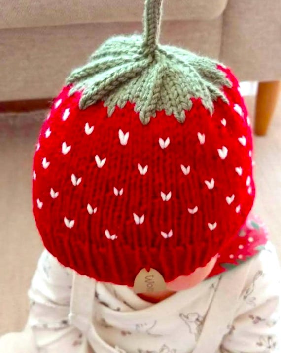 Bonnet Tricoté Bébé Fait Main 0-6 Mois - Laine Multicolore - Neuf Sans étiquettes