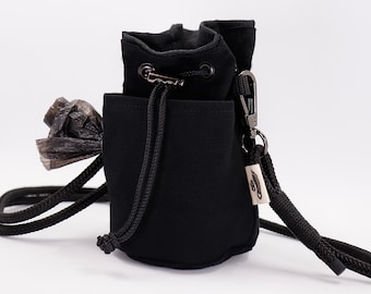 Leckerlibeutel für Hunde - Kaia schwarz - Gassitasche mit Tütenspender