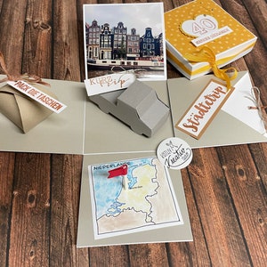 Explosionsbox Amsterdam Reise Gutscheinbox Reisegutschein Abenteuer