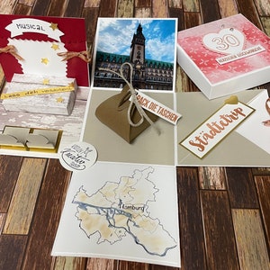Explosion box gift wrapping voucher wrapping musical Hamburg city trip image 1