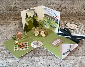 Explosionsbox Picknick Natur Wandern Gutschein Geschenkbox