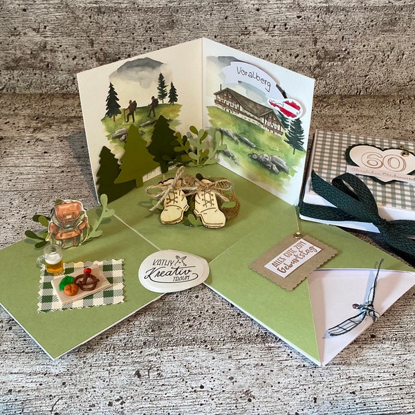 Explosionsbox Picknick Natur Wandern Gutschein Geschenkbox