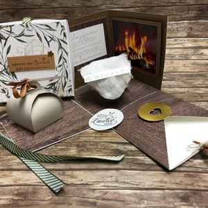 Explosionsbox Wellnessgutschein Wellness Lagerfeuer