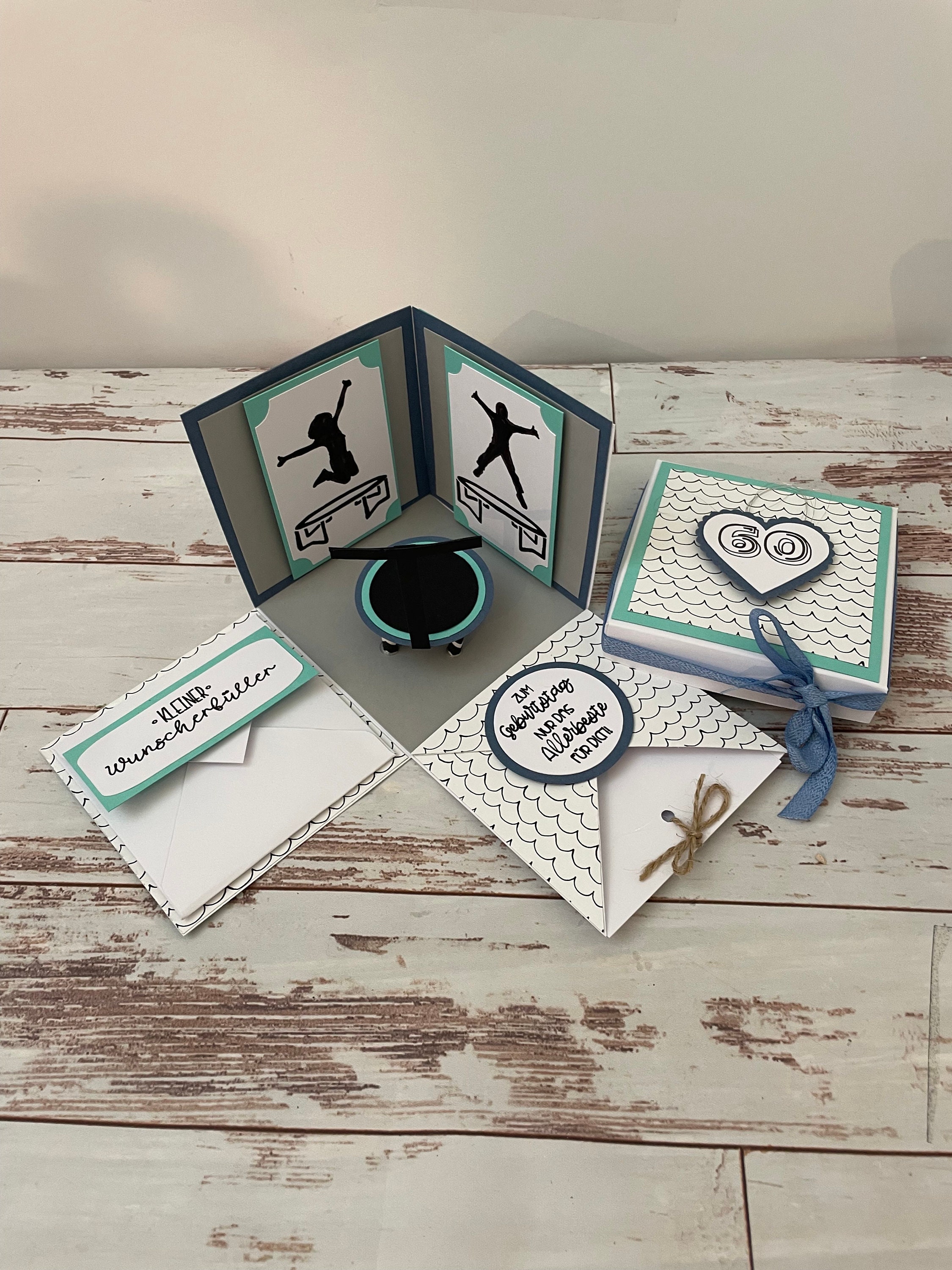 Explosion box gift packaging voucher trampoline trampoline park hobby