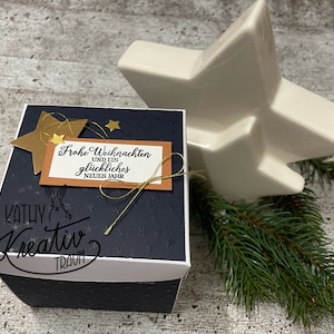 Explosionsbox Weihnachten Gutschein- oder Geschenverpackung
