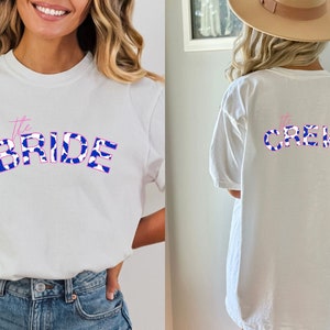 College Bride Bridesmaid Shirt, Comfort Colors, Bridal Party Shirt, Animal Bachelorette Theme Party Tee, Aesthetic Trendy Wedding, Oversized