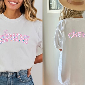 College Bride Bridesmaid Shirt, Comfort Colors, Bridal Party Shirt, Groovy Bachelorette Theme Party Tee, Aesthetic Trendy Wedding, Oversized