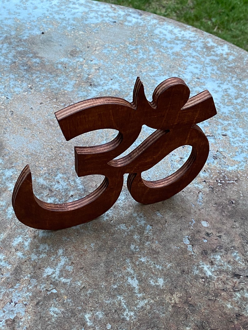 Om Symbol, Om Sign Freestanding, Om Wall Hanging Sign, Om Wooden Sign ...