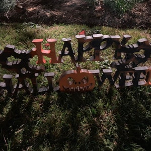 Feliz HALLOWEEN , Regalo del hogar, Regalo personalizado, signo de madera
