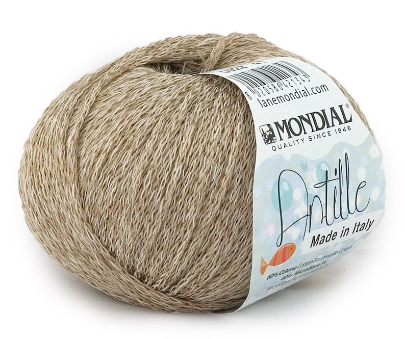 EUR 90/1kg ANTILLE MONDIAL katoen mouliné effect 922 veganistisch Egyptisch katoen handbreigaren glanzende afwerking lichtgevend effect katoengaren afbeelding 1