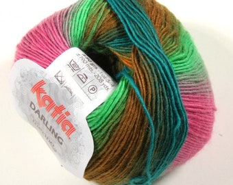 EUR 139.8/1kg DARLING KATIA Lace knitting gradient 215 merino wool merino variegated color gradient woolyarn wool laceyarn handknitting