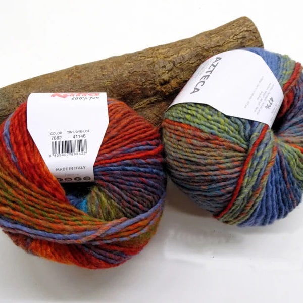 EUR 99,5/1kg AZTECA 7882 KATIA laine dégradé couleur panachée fil de laine Dégradé tricot à la main multicolore laine fantaisie mixte fil polyvalent
